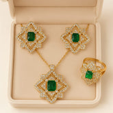 Zircon Locket Set-73 (Green)